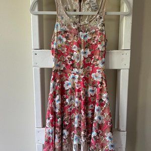 American Rag Floral Lace Sleeveless Dress Size XXS Homecoming